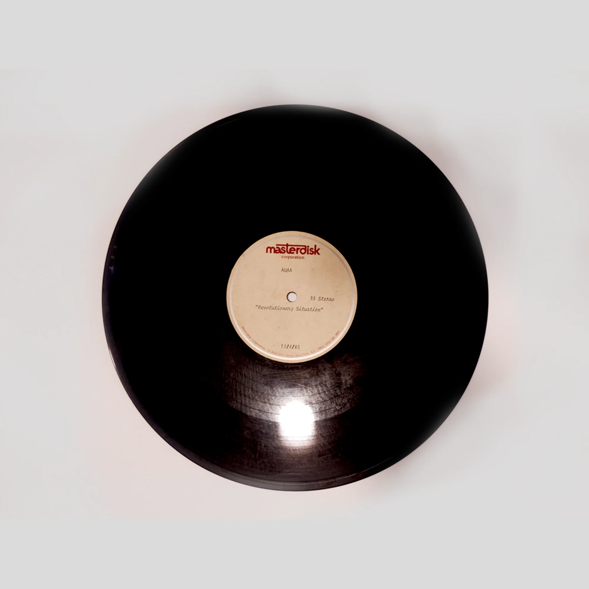 auaa 'no more aphartied' b/w 'Revolutionary Situation' 85 (Acetate) - Image 3