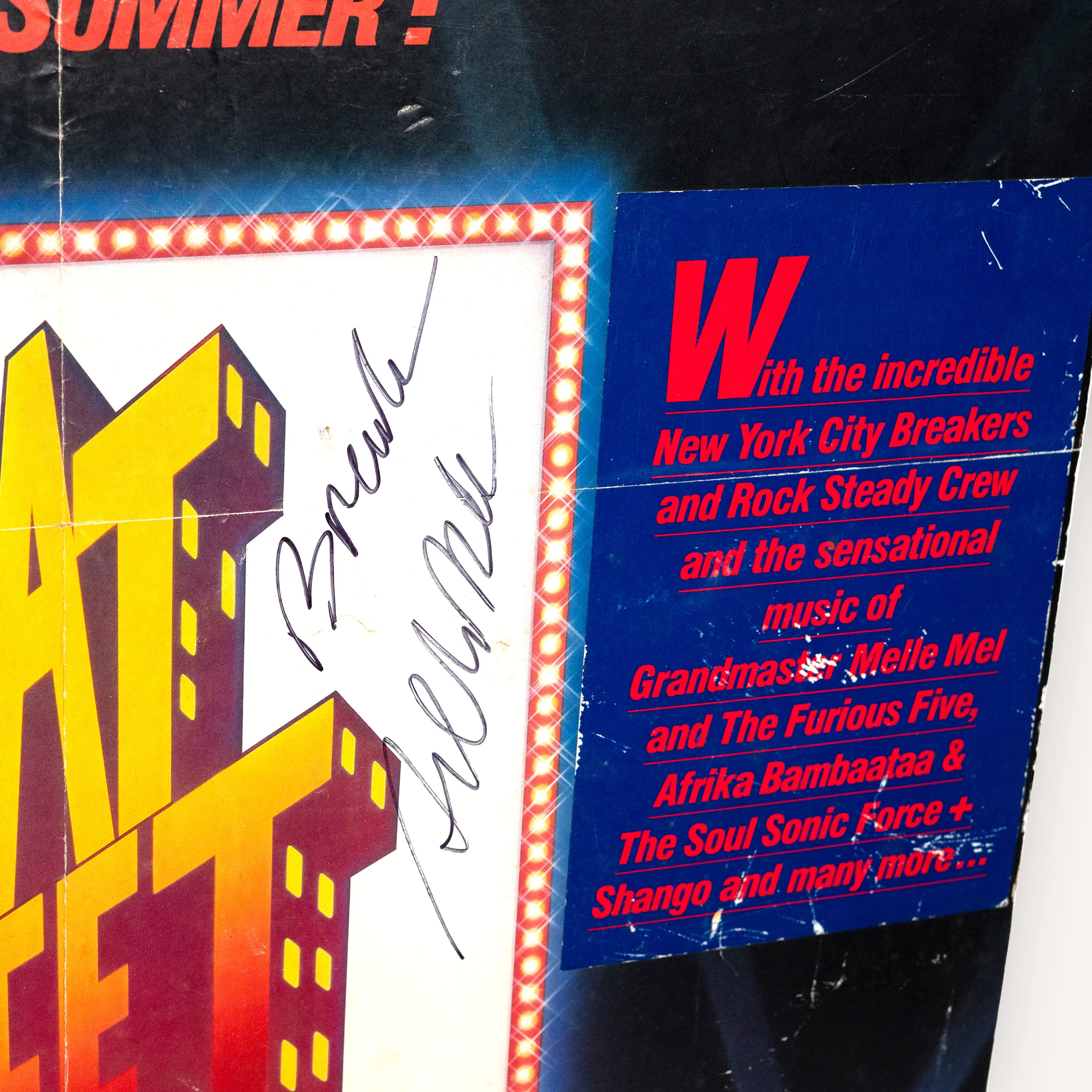 Beat Street Original Poster (Signed Arthur Baker) - Image 3