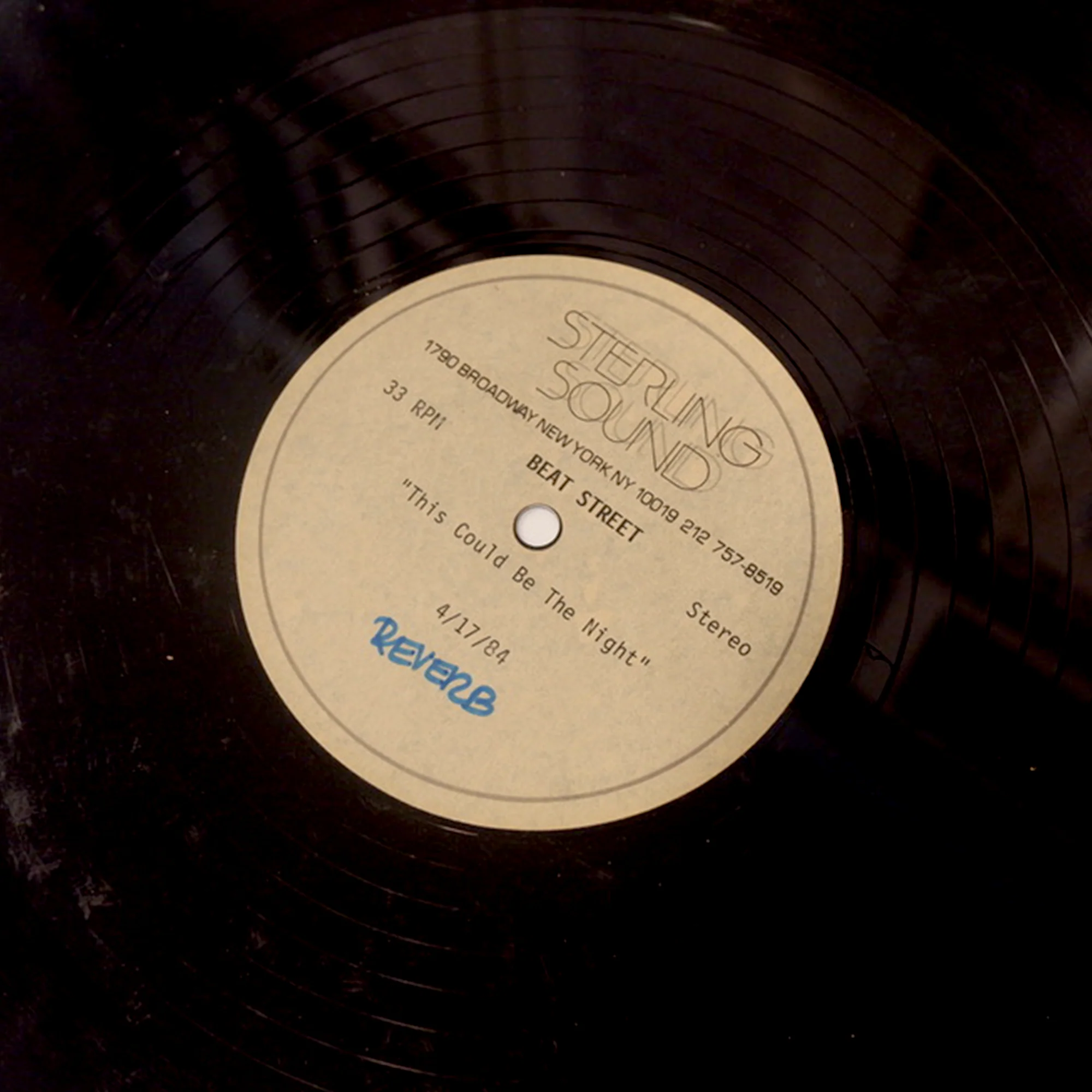 Beat Street 'This Could be the Night' 84 (Acetate)