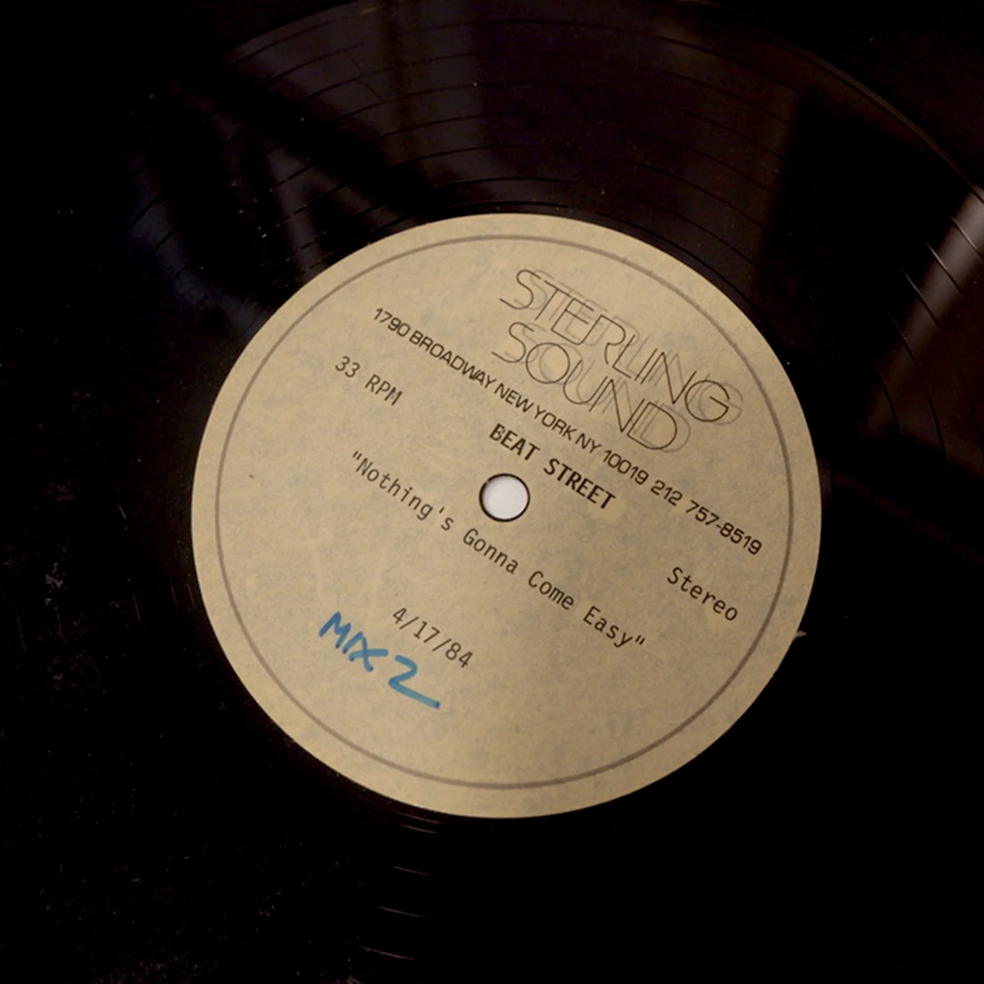 Beat Street 'This Could be the Night' 84 (Acetate) - Image 2
