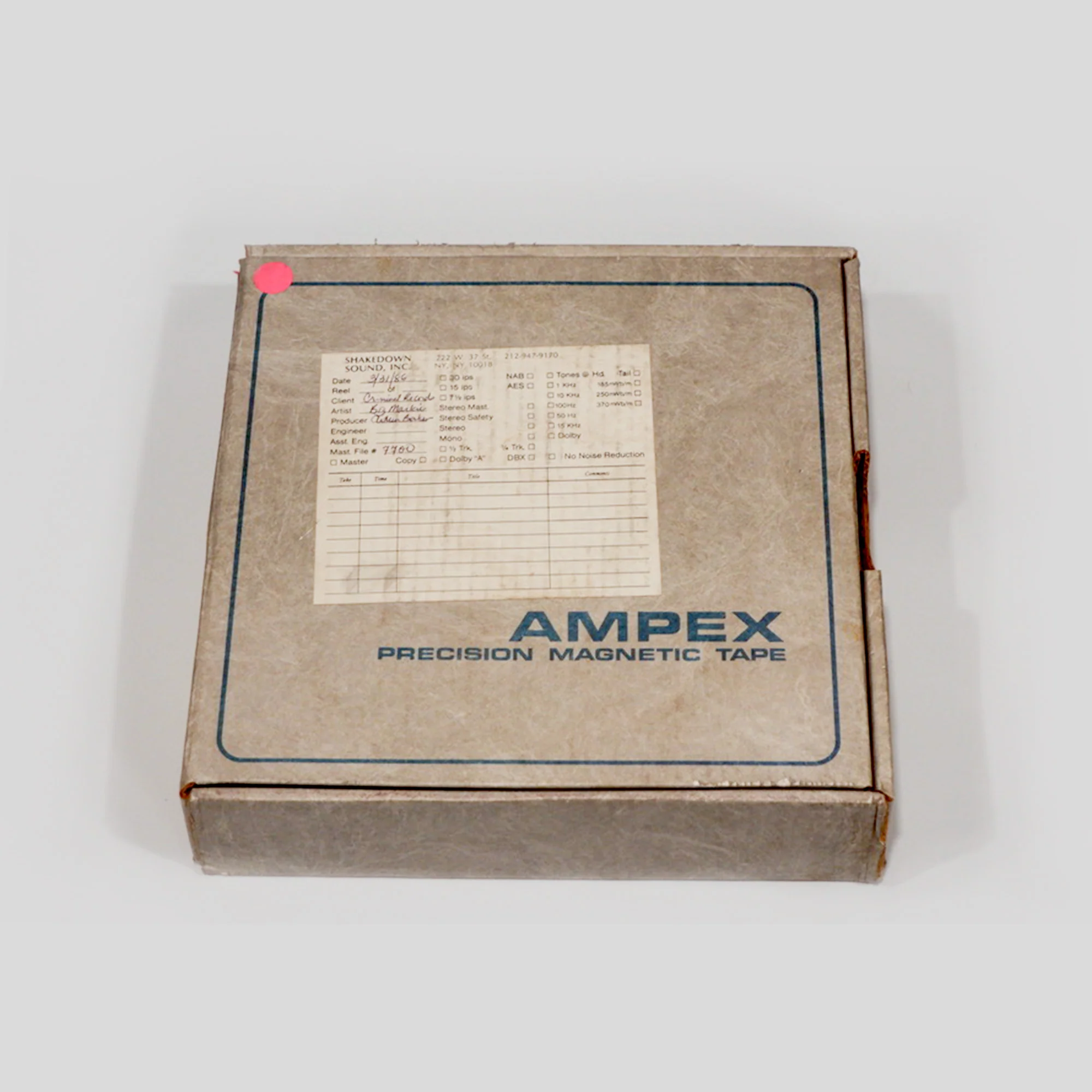 Biz Markie – “Slugo” Original 2-Inch Multitrack Master Tape (Shakedown Sound Session) - Image 3