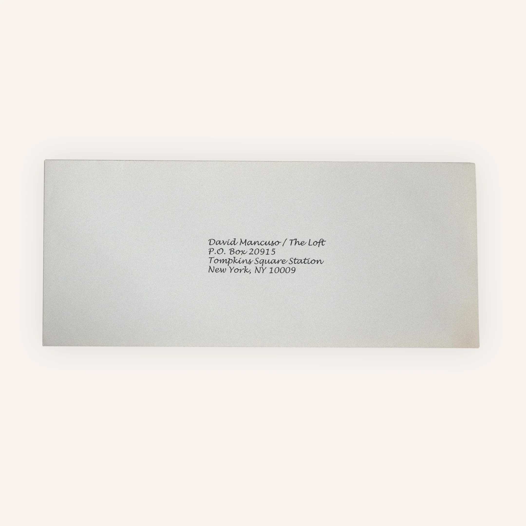 David Mancuso - ‘The Loft’ Mailed Invitation Packet - Image 3