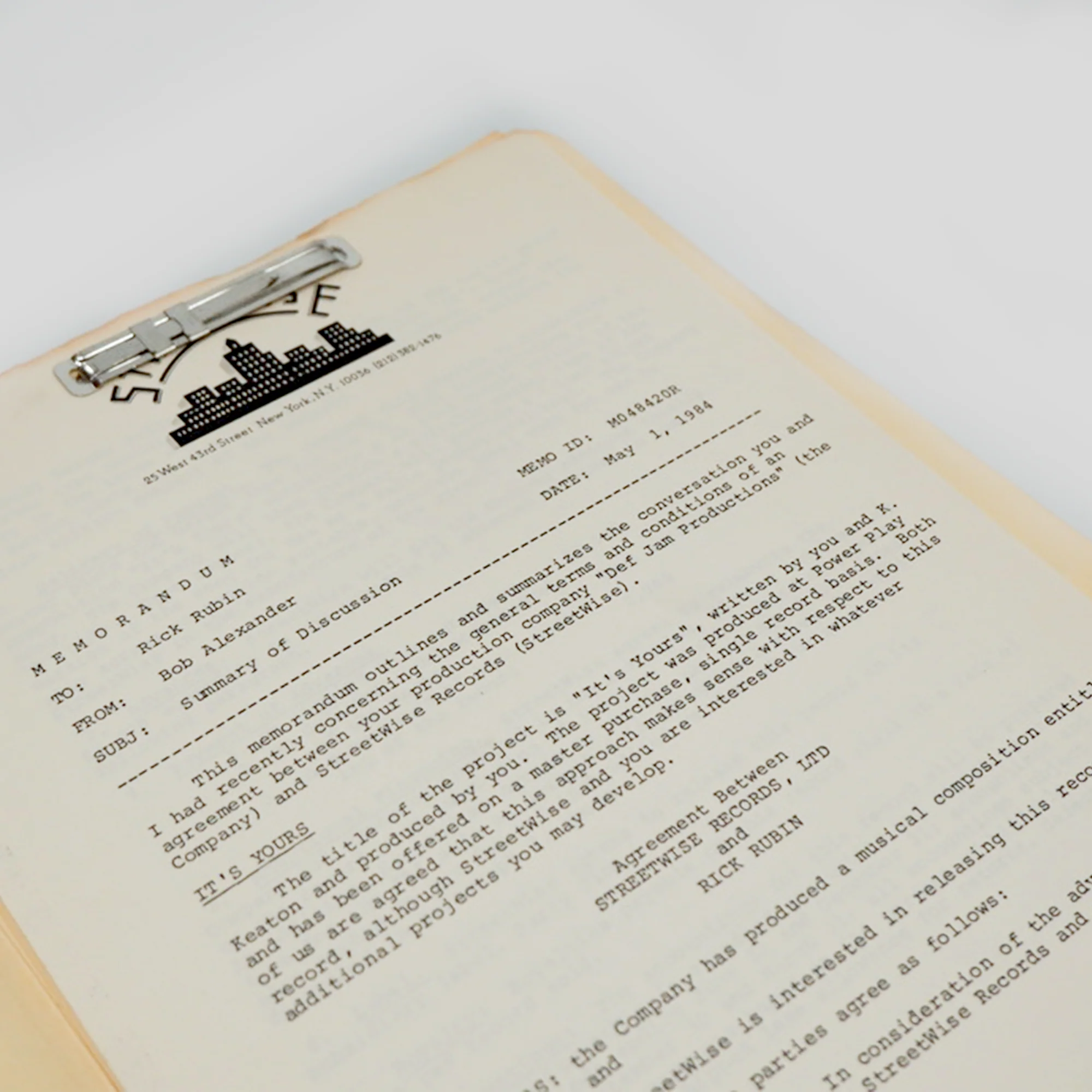 Def Jam Records – First-Ever Signed Contract (Rick Rubin 1984) - Image 7