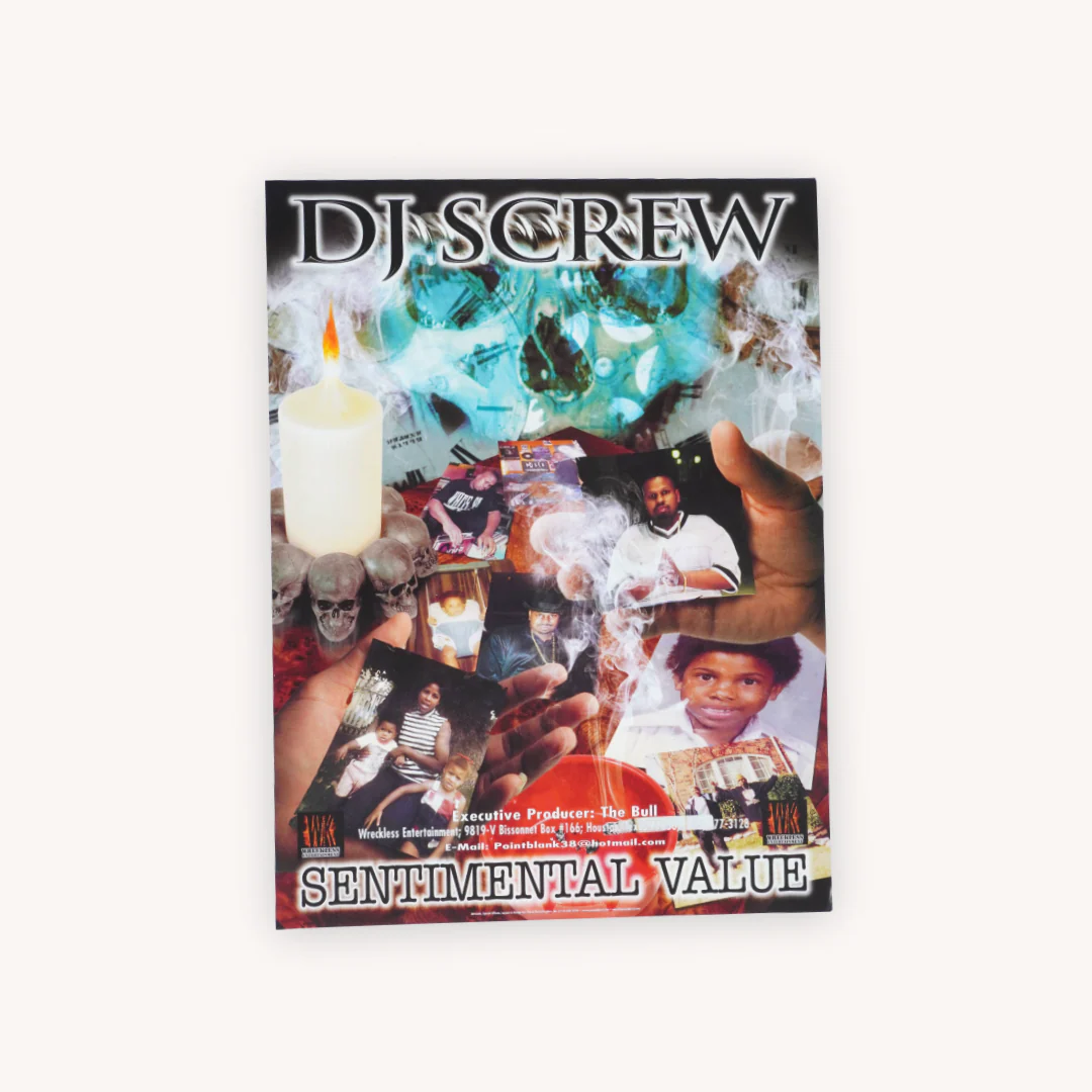 “DJ Screw – Sentimental Value” - Original Promotional Poster (Signed & Sealed)