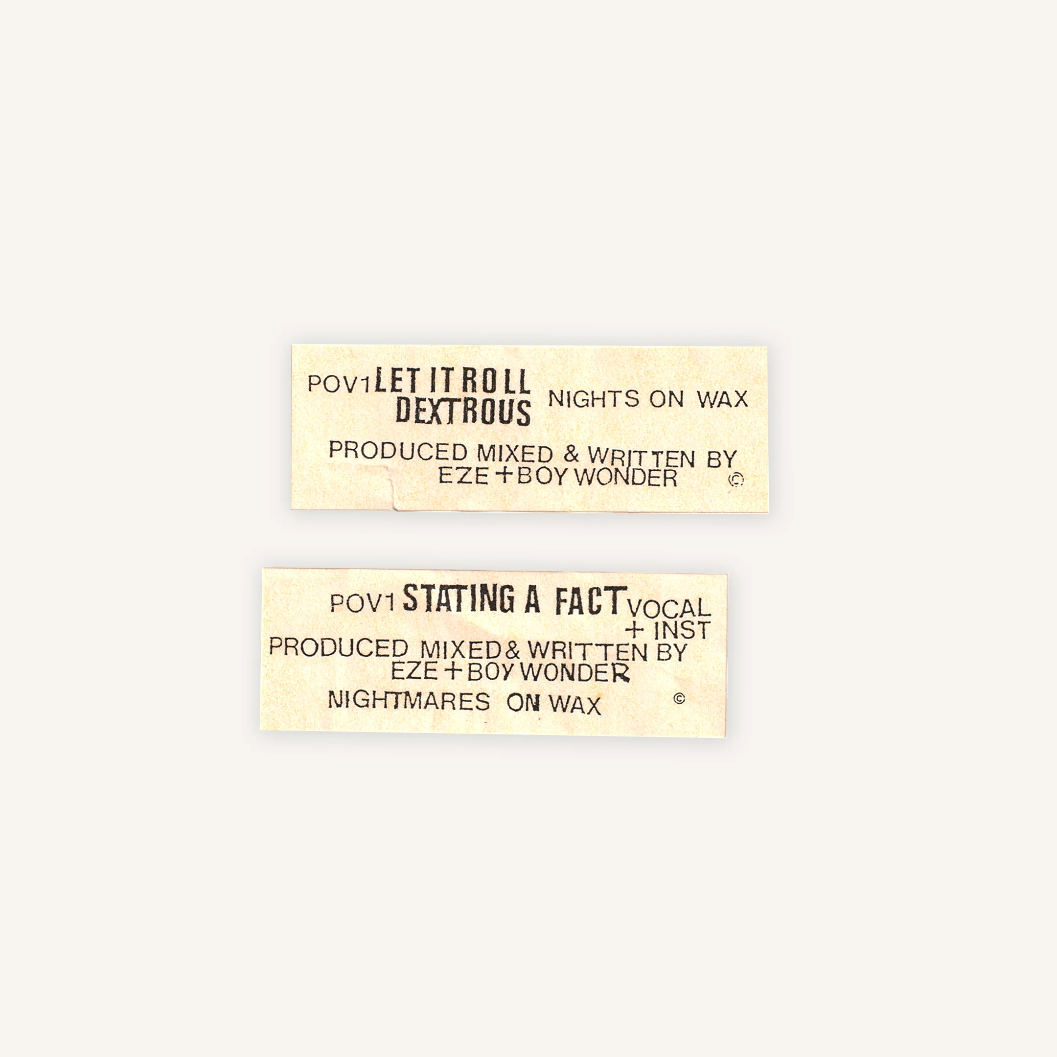 First Ever NOW Stickers – Poverty Records