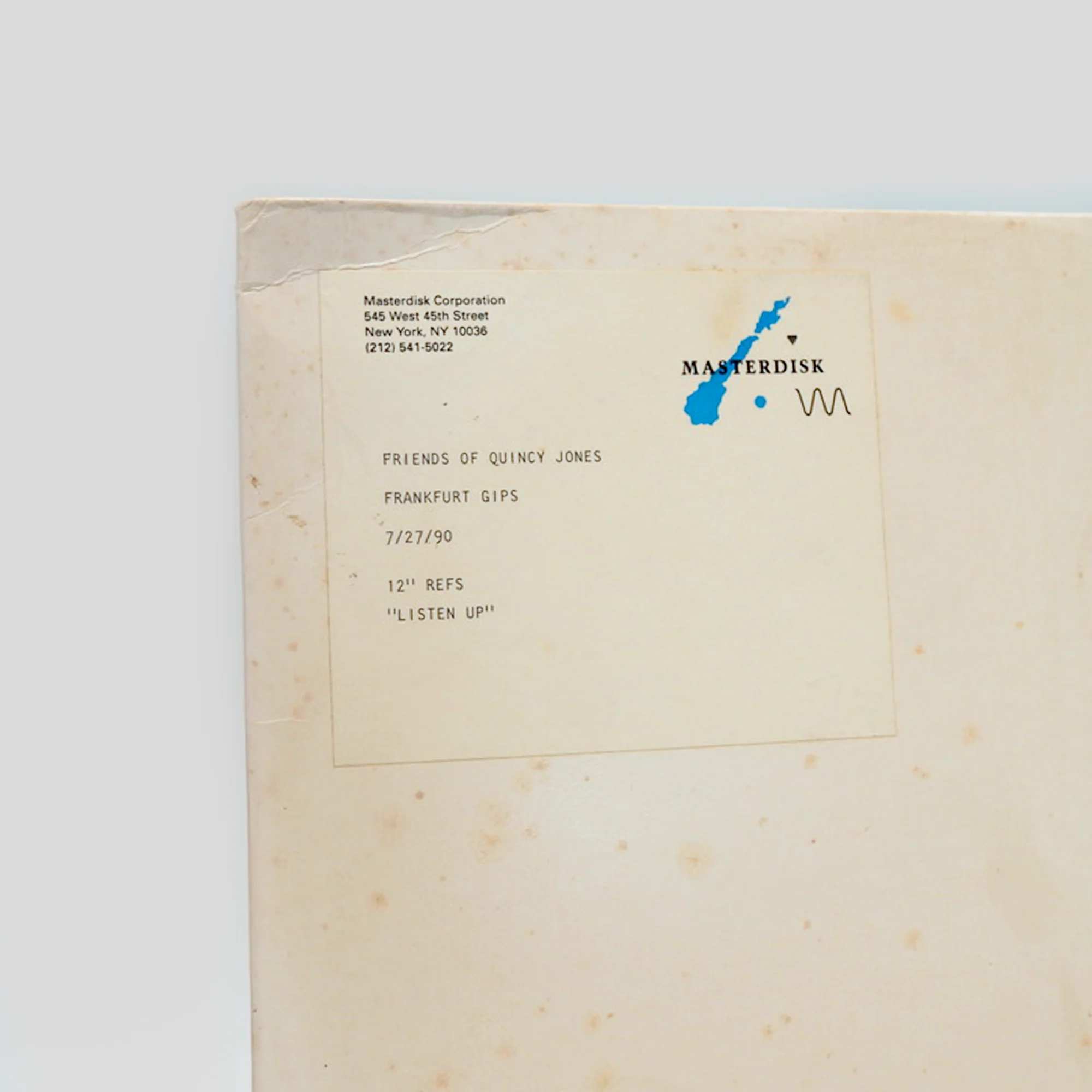 Friends of Quincy Jones 'Listen Up' 90 (Acetate) - Image 6