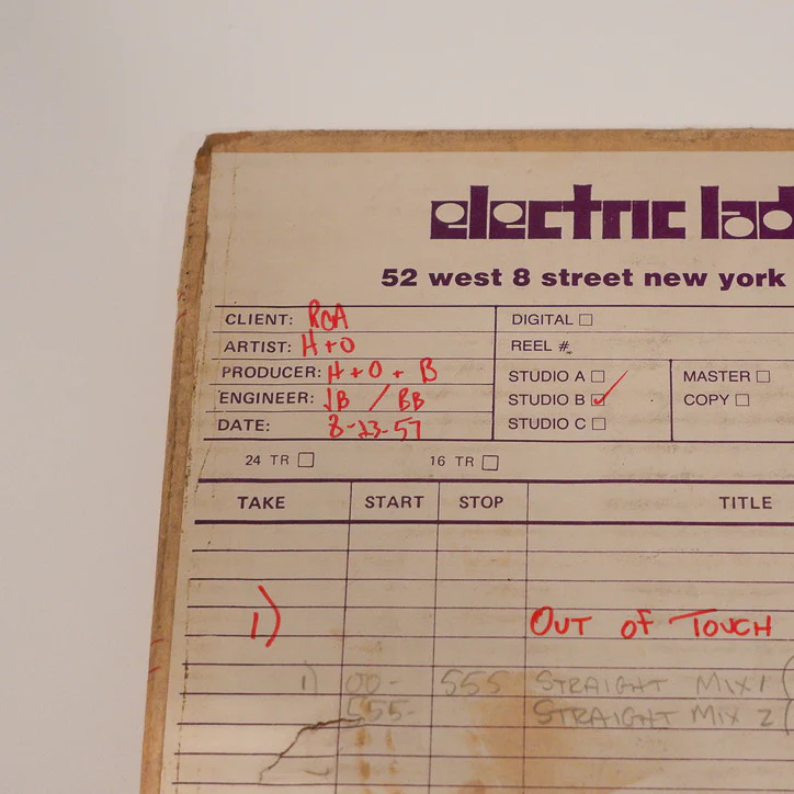 Hall & Oates – Out of Touch (1984) – Original Studio Tape - Image 11