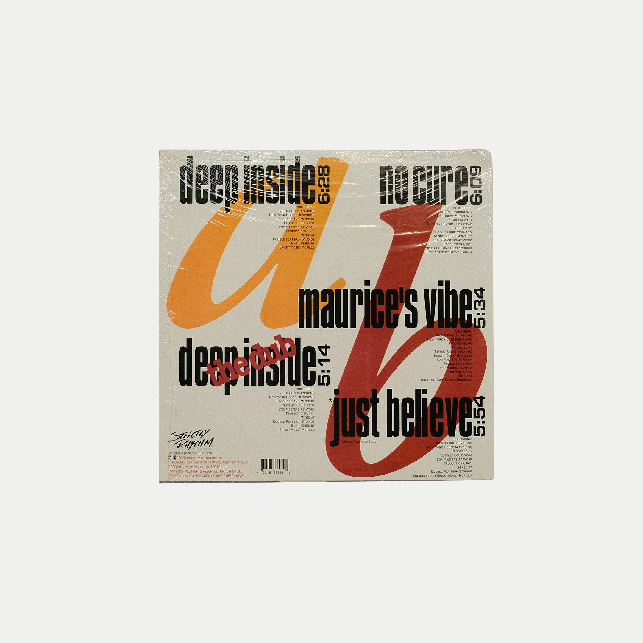 Hardrive – Deep Inside (Louie Vega Personal Copy, Sealed) - Image 2