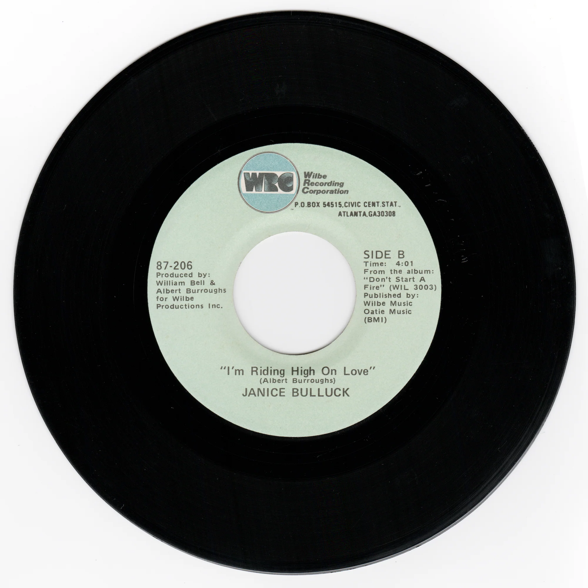 Janice Bulluck - I'm Ridin' High On Love