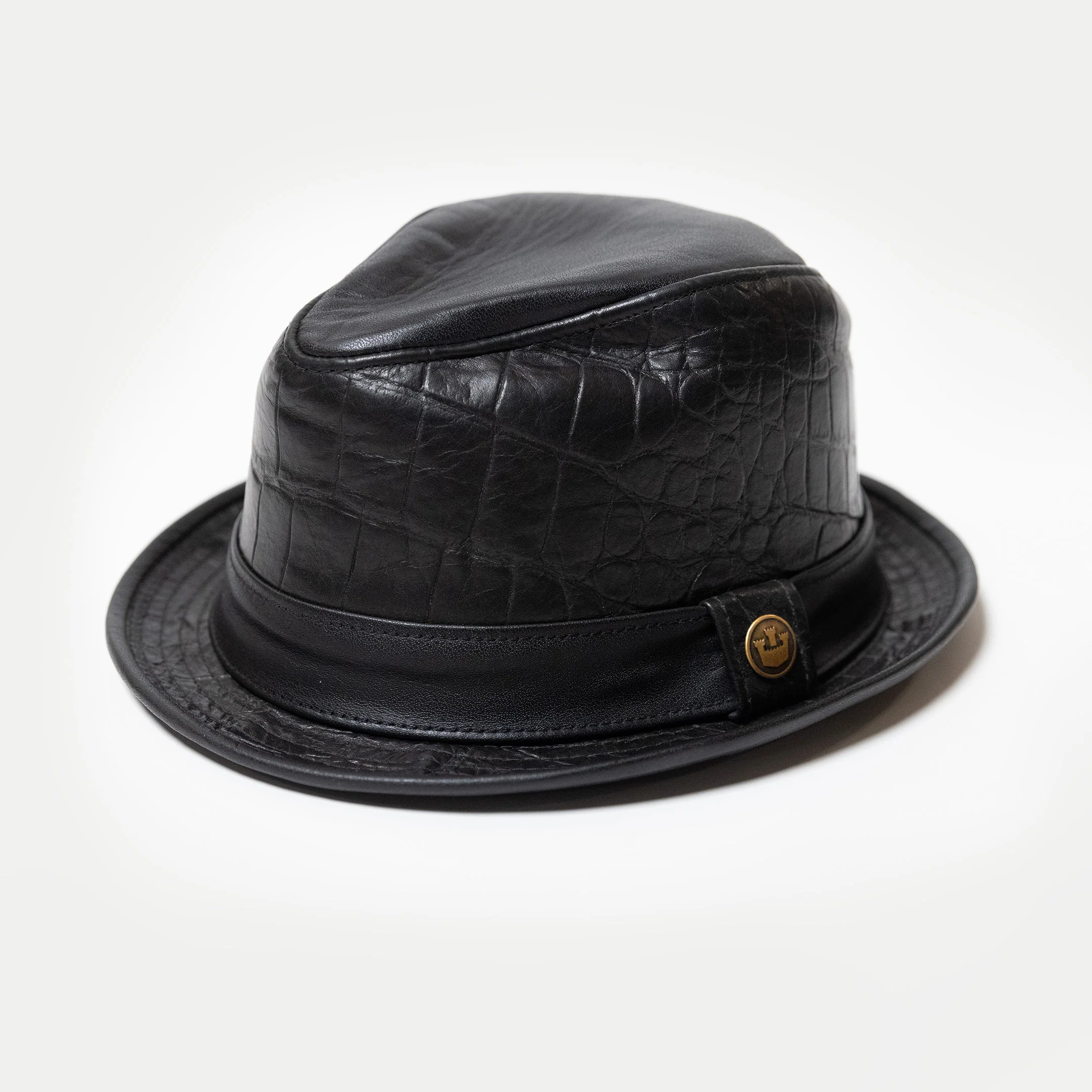 Leather Mini Fedoras – Goorin Bros. Custom Style (black)