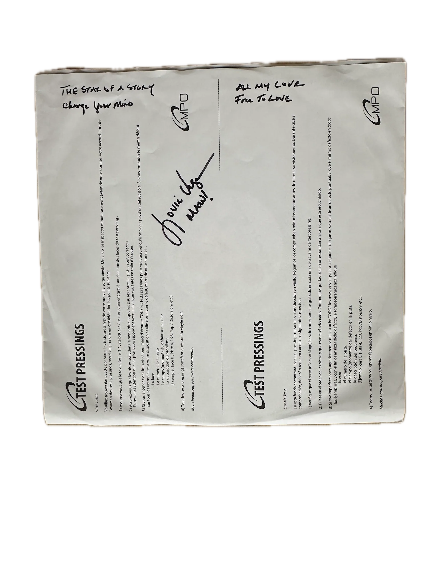 Louie Vega – The Star of a Story (Signed Test Pressing)