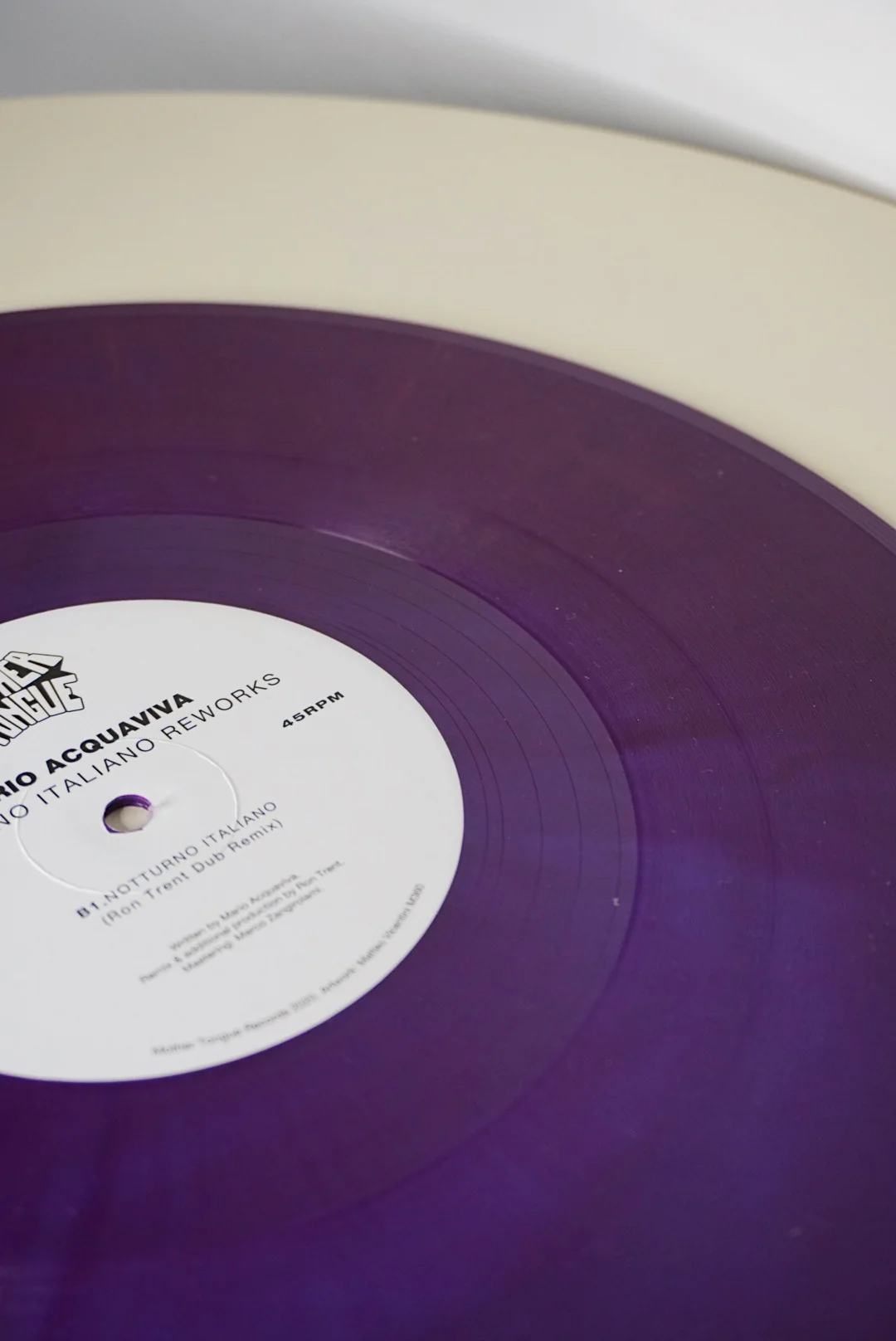 Mario Acquaviva "Notturno Italiano Reworks" (including Ron Trent remix) (magenta) - Image 3