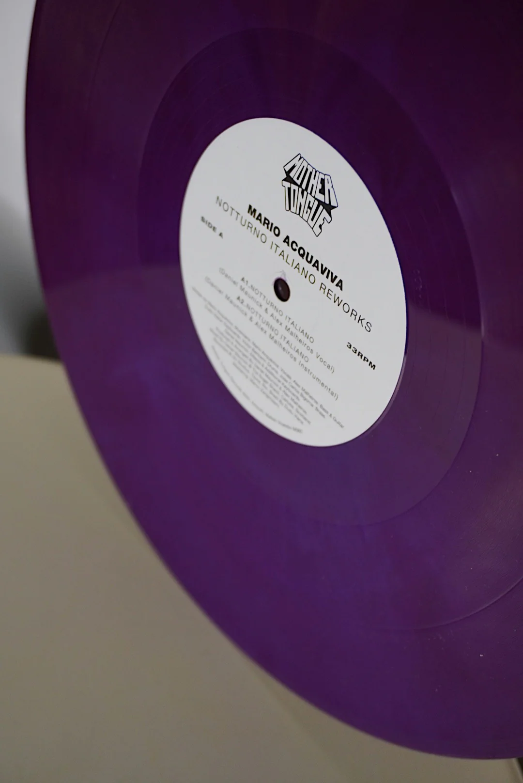 Mario Acquaviva "Notturno Italiano Reworks" (including Ron Trent remix) (magenta) - Image 8