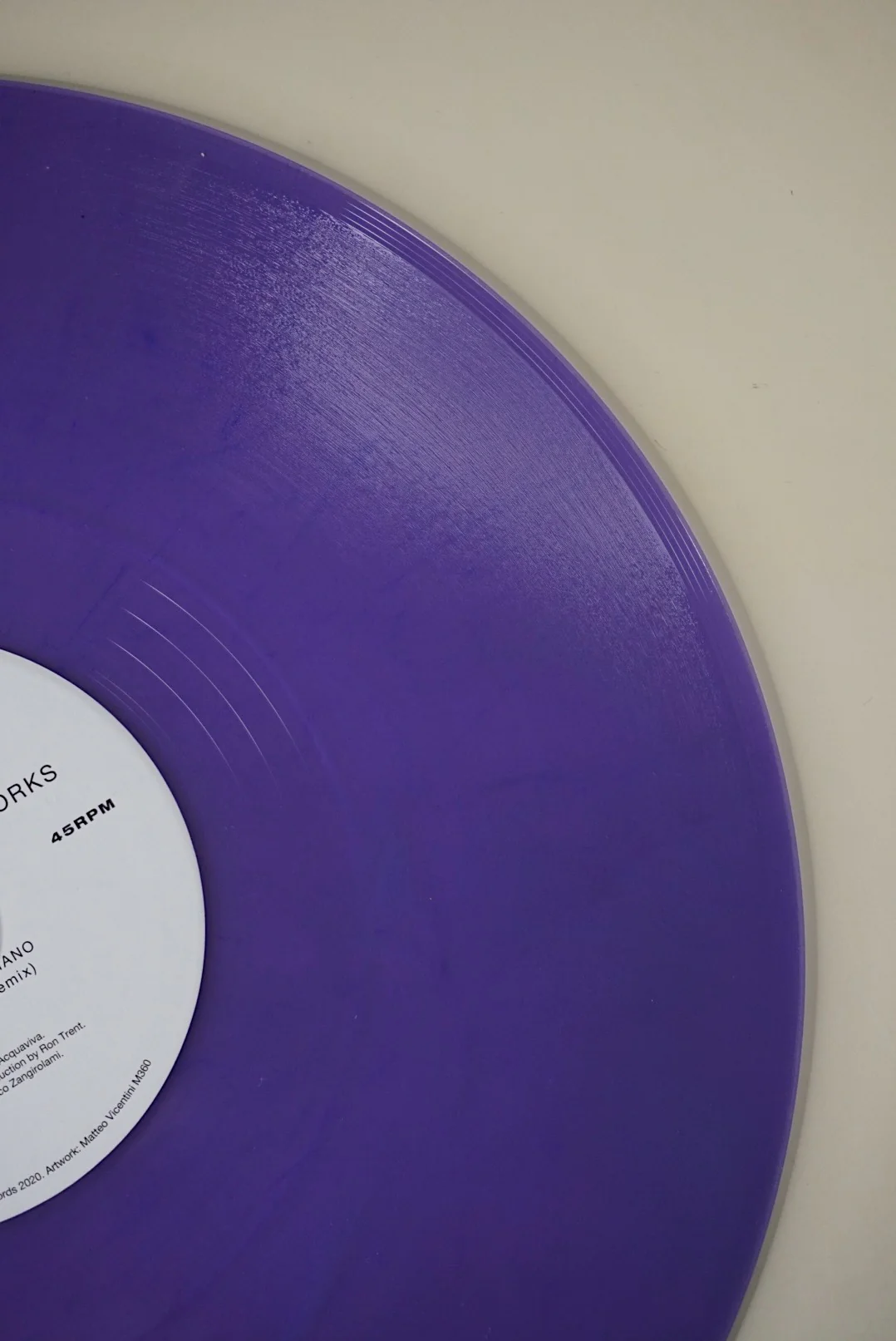 Mario Acquaviva "Notturno Italiano Reworks" (including Ron Trent remix) (purple) - Image 15