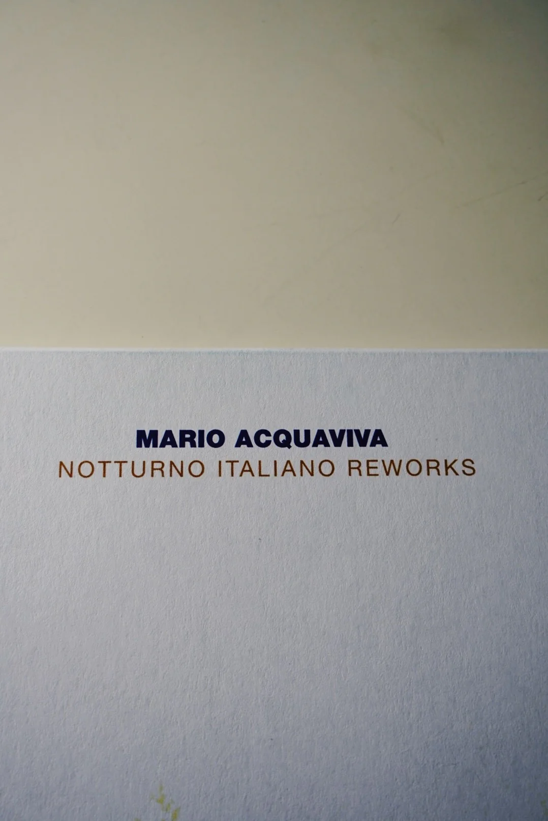 Mario Acquaviva "Notturno Italiano Reworks" (including Ron Trent remix) (purple) - Image 18