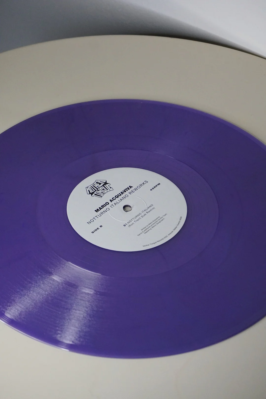Mario Acquaviva "Notturno Italiano Reworks" (including Ron Trent remix) (purple) - Image 4
