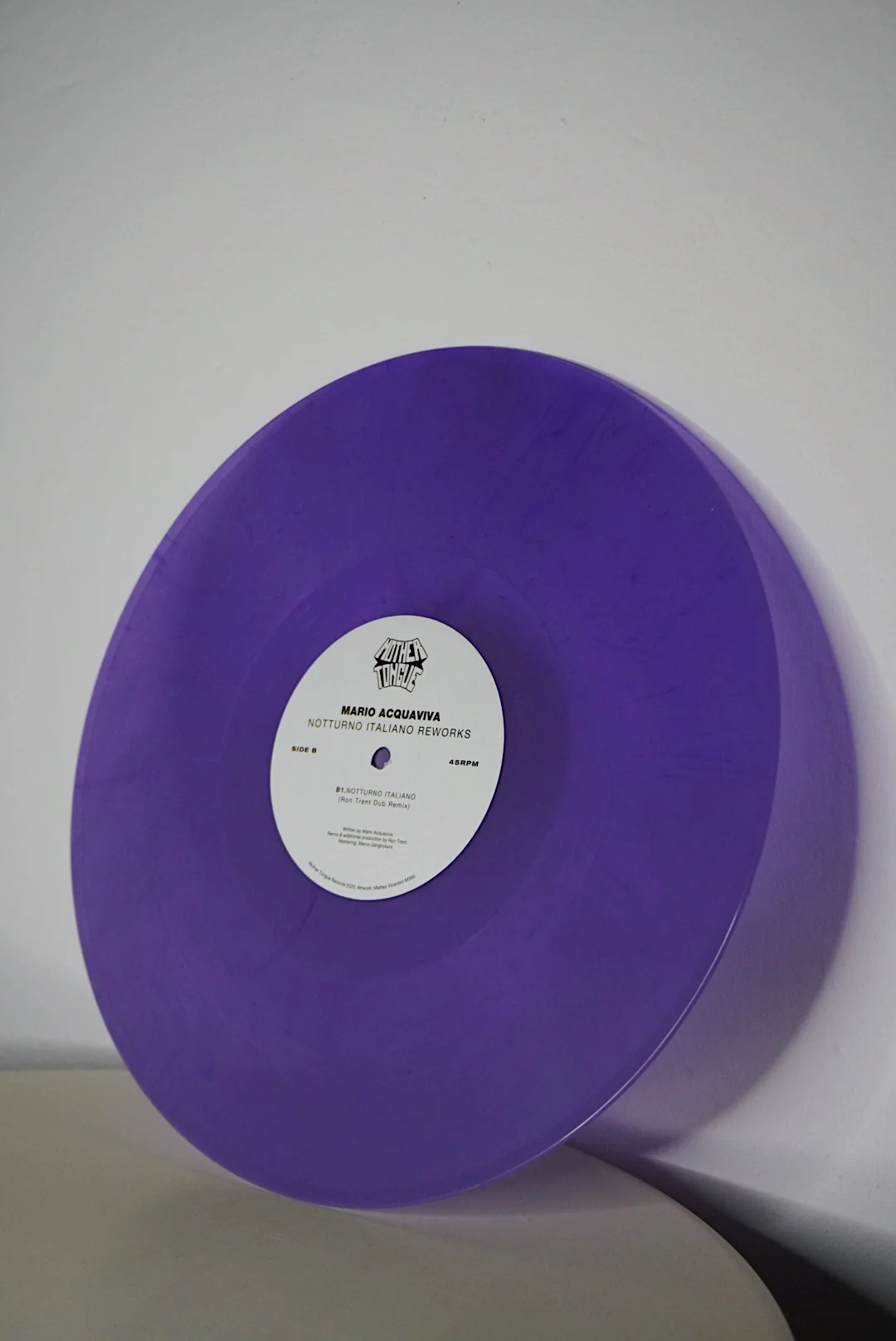 Mario Acquaviva "Notturno Italiano Reworks" (including Ron Trent remix) (purple) - Image 7