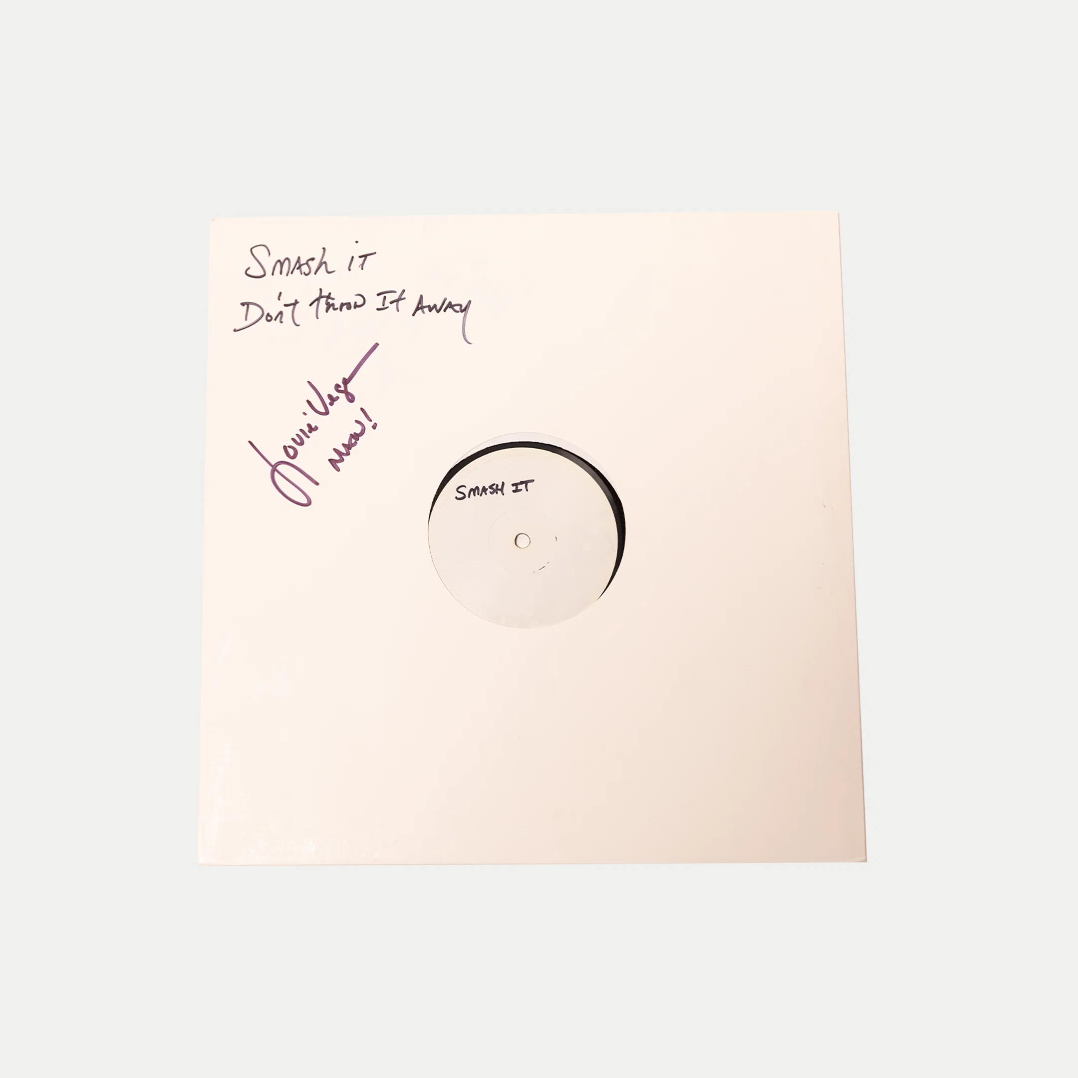 šµ Louie Vega ā Smash It / Donāt Throw It Away (Signed White Label)