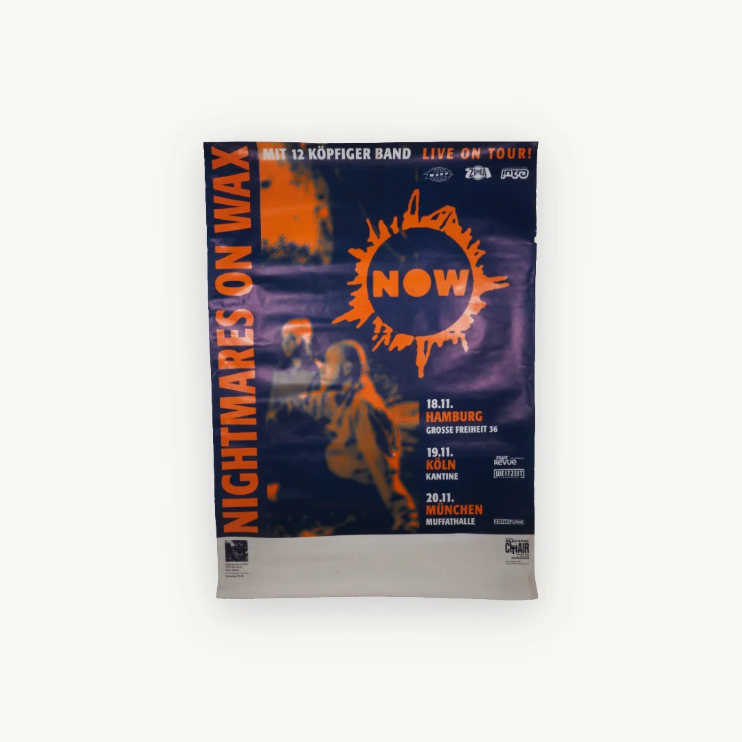 (Signed) NOW Mind Elevation Germany Tour Poster (Blue / Orange A1) - Image 3