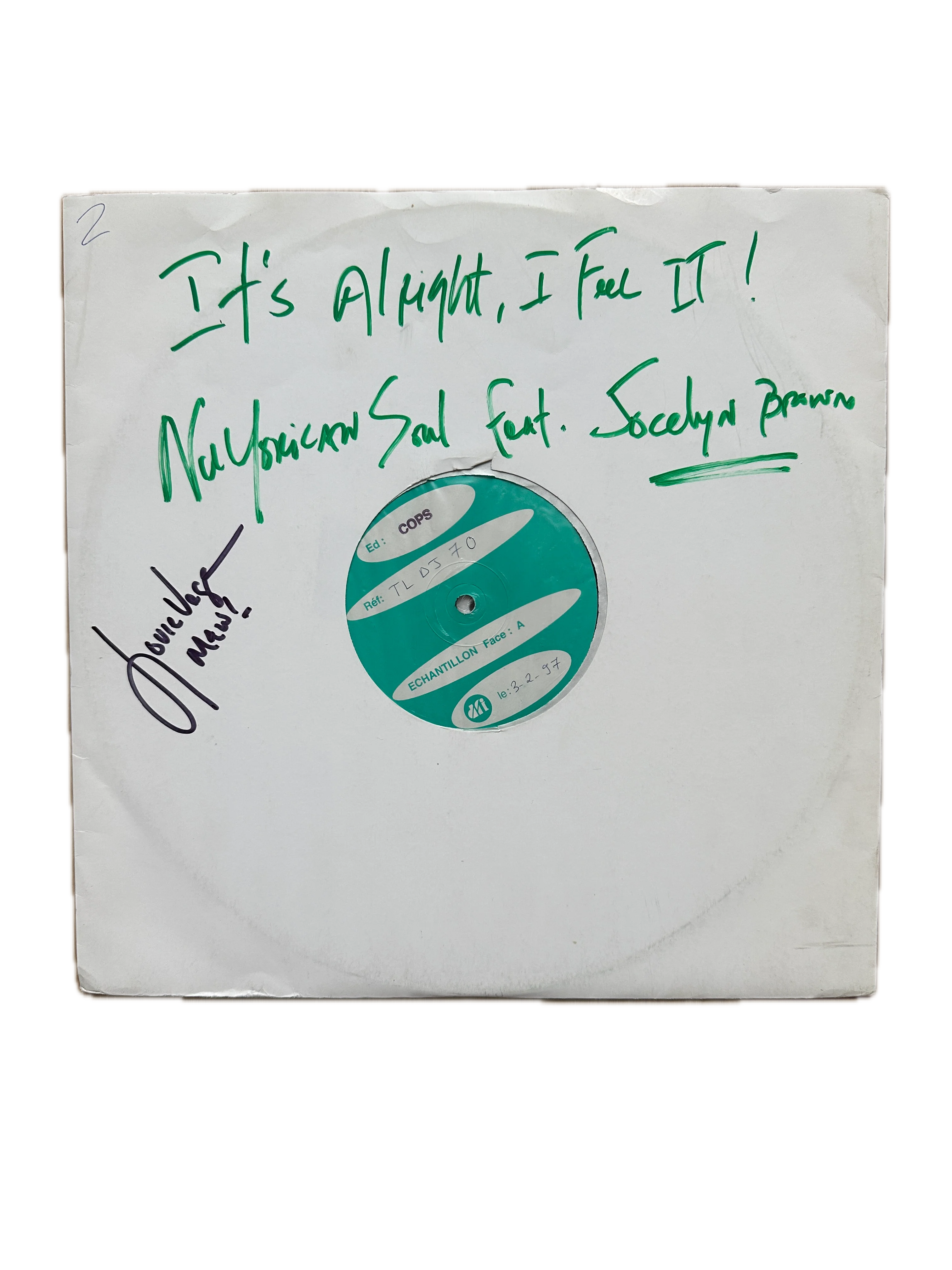 Nuyorican Soul ft Jocelyn Brown – It’s Alright, I Feel It! (Test Pressing)