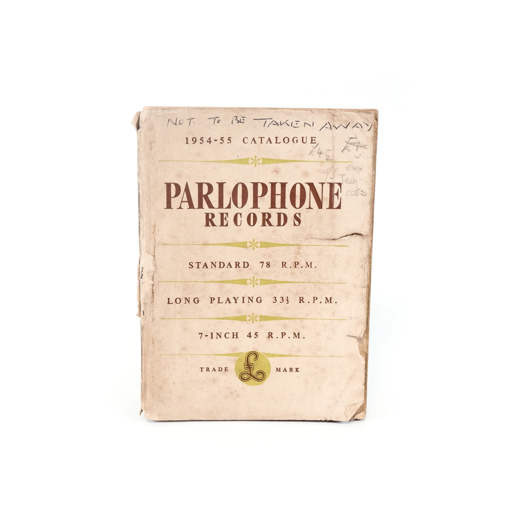 "Parlophone Record Catalogue 1954-55", 1954 The Parlophone Company Ltd