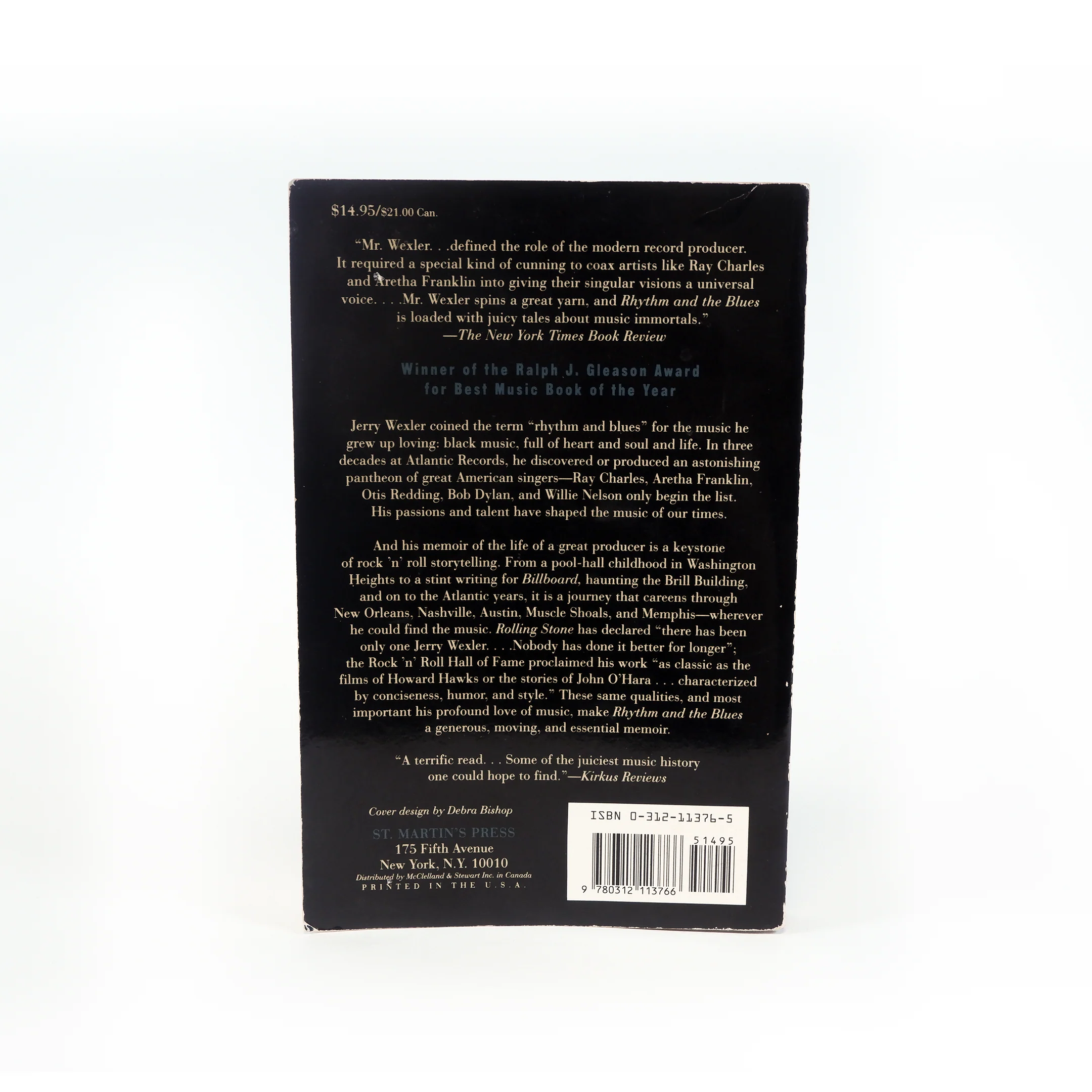" Rhythm & the Blues" A Life in American Music By Jerry Wexler and David Ritz 1994 St. Martin's Press New York - Image 2