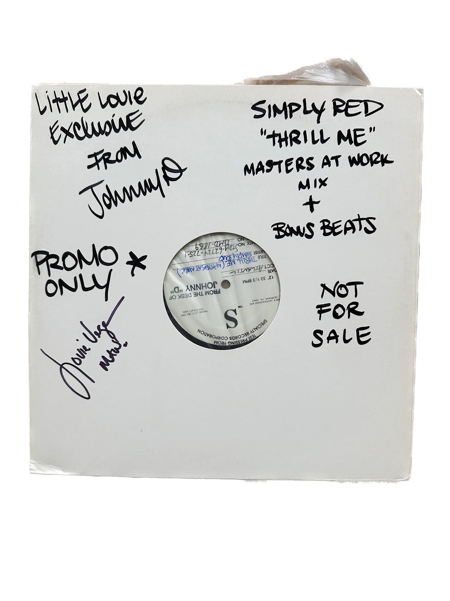 🎵 Simply Red – Thrill Me (MAW Mix) (Promo, Signed)