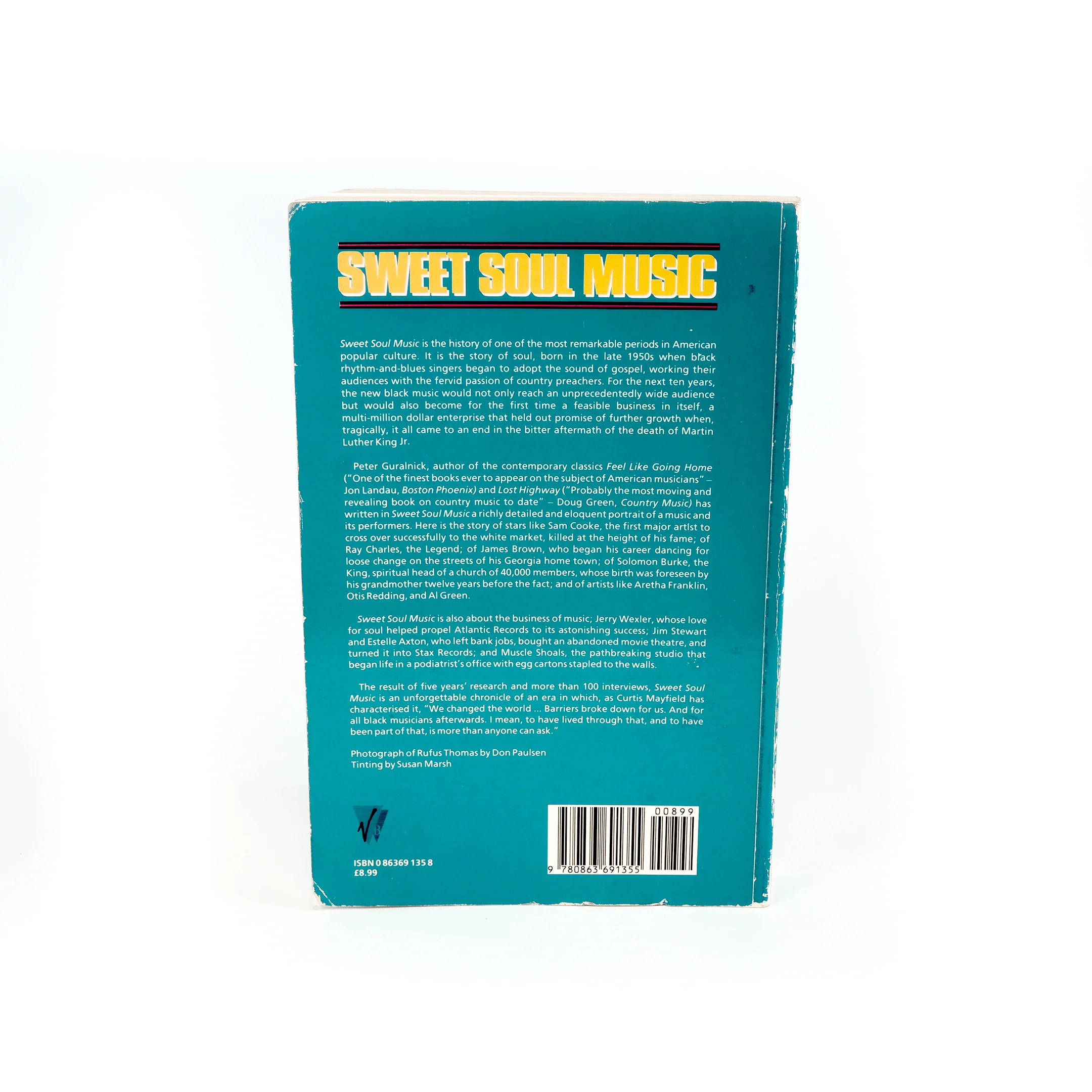 "Sweet Soul Music" Rhythm and Blues and the Southern Dream of Freedom By Peter Guralnick, 1986 Virgin Books (paperback) - Image 2