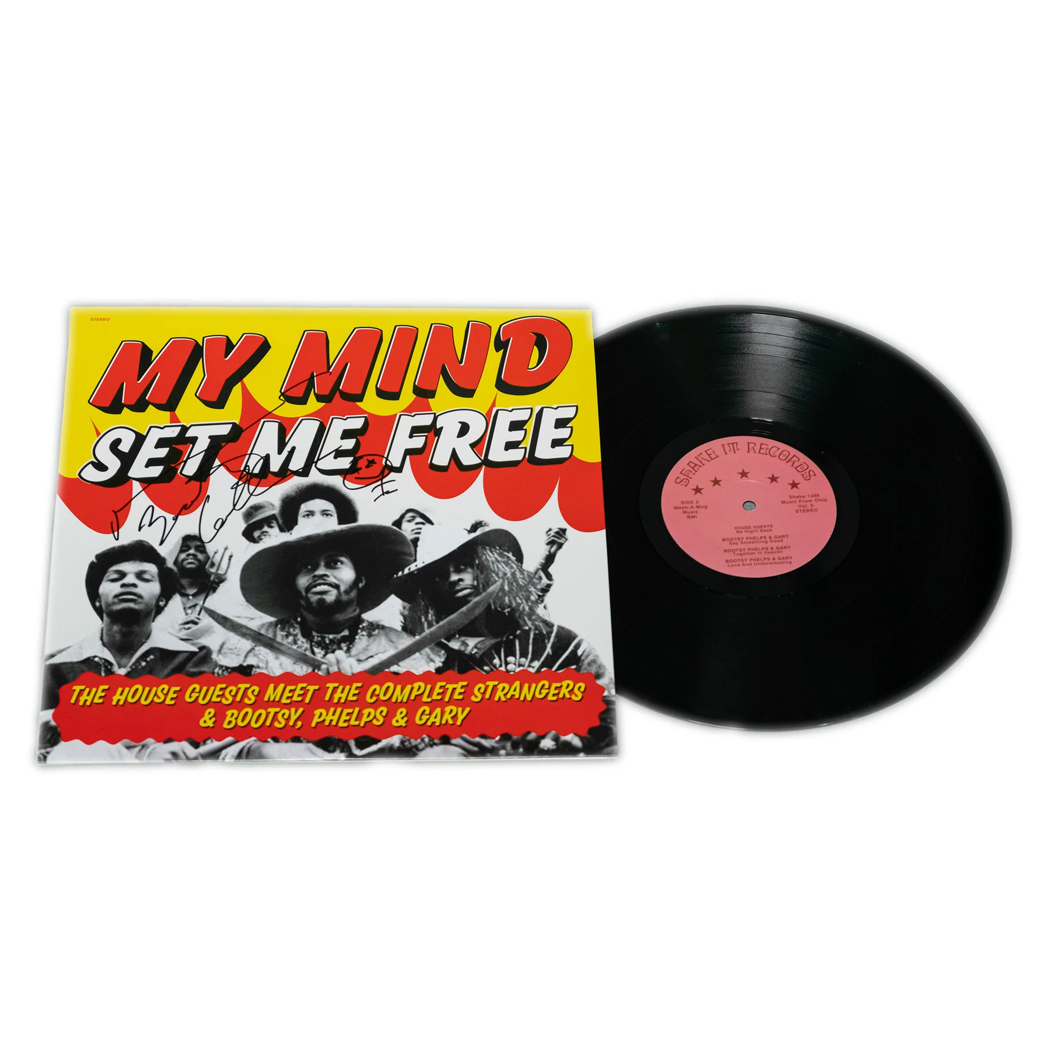 The House Guests Meet the Complete Strangers and Bootsy, Phelps & Gary - My Mind Set Me Free LP (signed copy), 2019