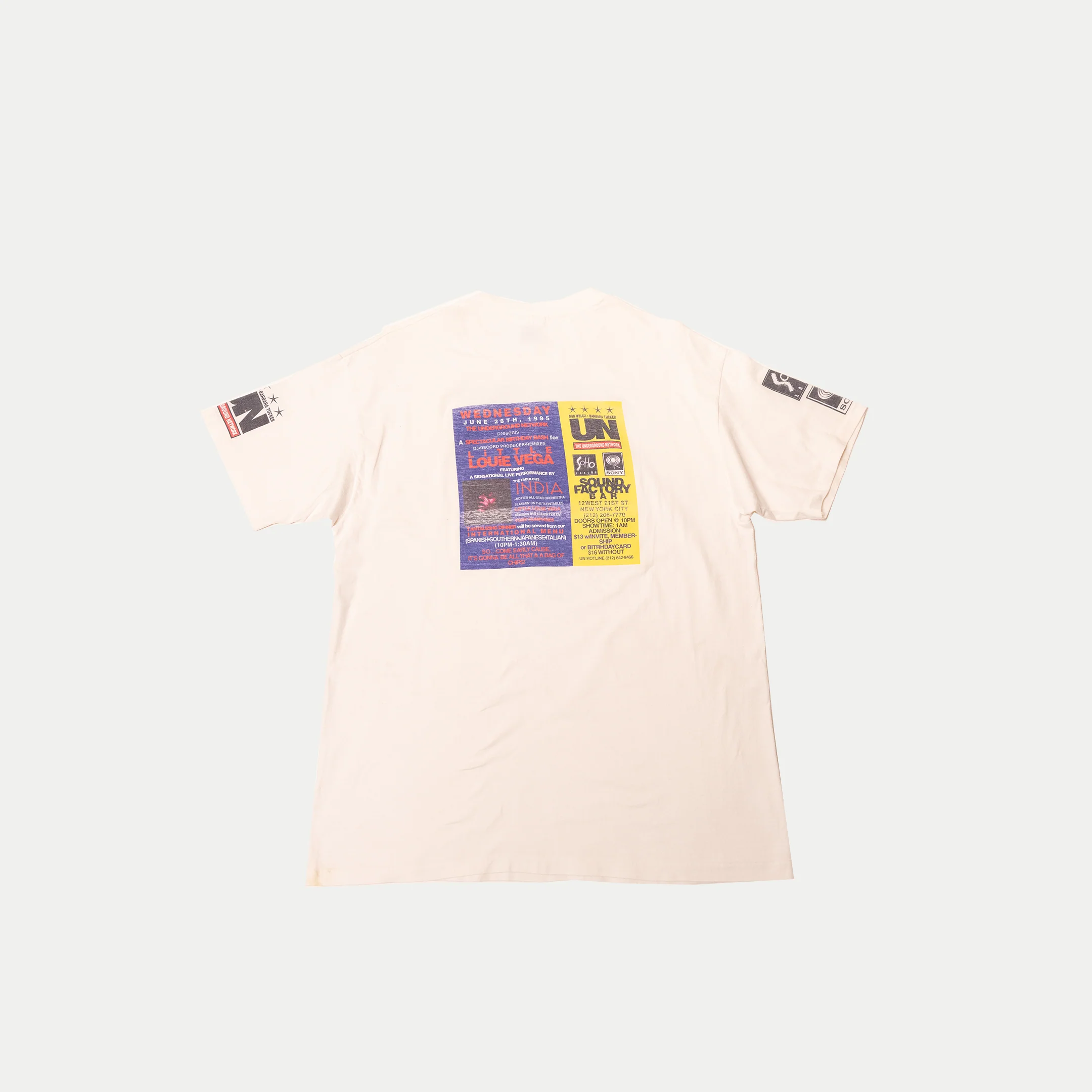 Underground Network 1995 Tee – Commemorative NYC House Night (June 28, 1995) - Image 2