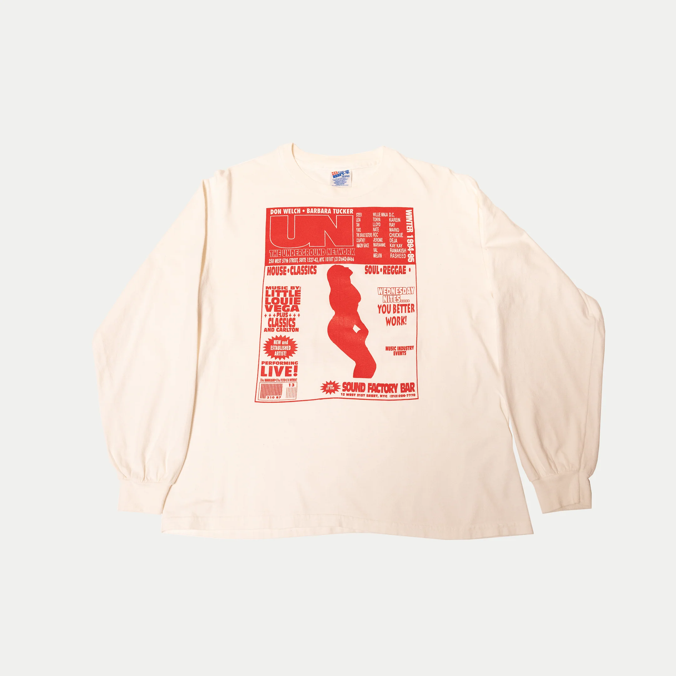 Underground Network Long Sleeve Tee – NYC House Party Staple (1992–1997) - Image 2