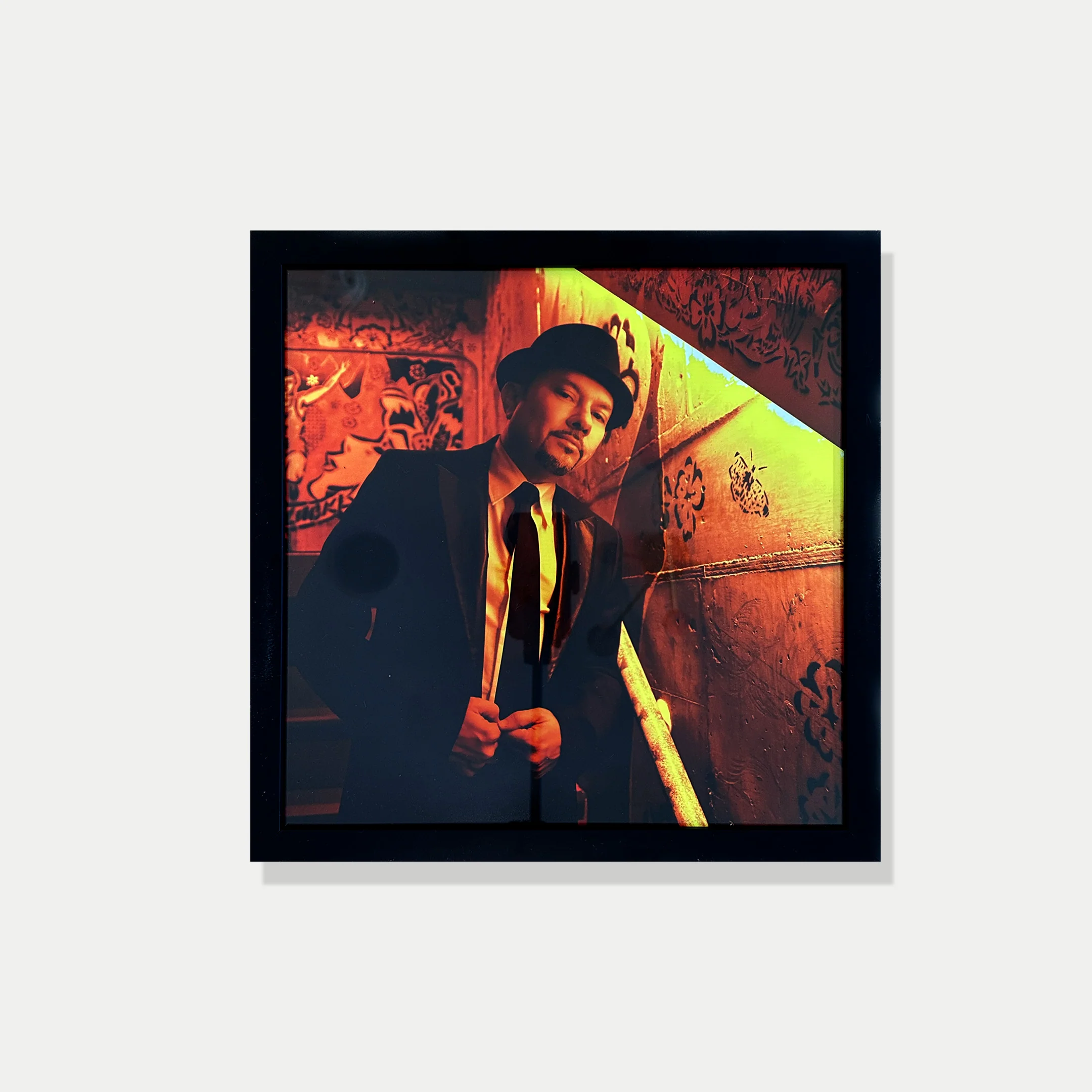 Black Framed Louie Vega Portrait (Signed)